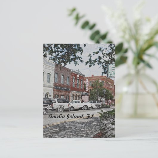 Amelia Island, FL. briefkaart (Staand voorkant)