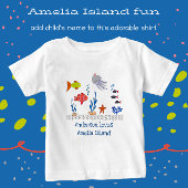 Amelia Island FL Fun Ocean Fish met de naam van he