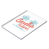 Amelia Island Florida Beach Coral Surf Notitieboek (Linkerzijde)