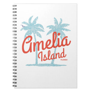 Amelia Island Florida Beach Coral Surf Notitieboek