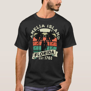 Amelia Island Florida Beach Surfing Summer Vacatio T-shirt