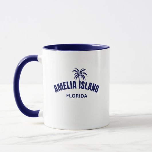 Amelia Island Florida Coffee Mok (Links)