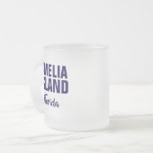 Amelia Island Florida Coffee Mug Matglas Koffiemok (Voorkant links)