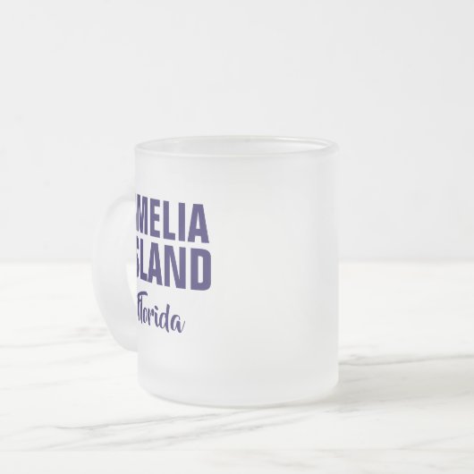 Amelia Island Florida Coffee Mug Matglas Koffiemok (Voorkant links)