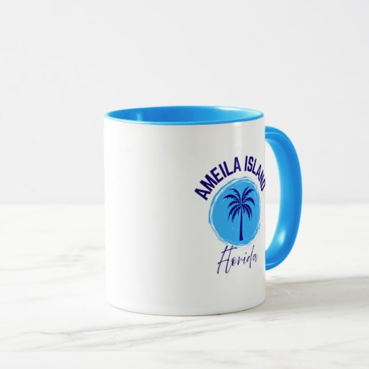 Amelia Island Florida Coffee Mug Mok (Voorkant rechts)