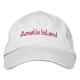 Amelia Island Florida Embroidered Hat Geborduurde Pet
