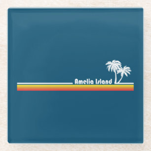 Amelia Island Florida Glazen Onderzetter