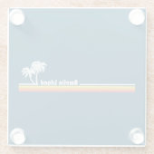 Amelia Island Florida Glazen Onderzetter (Achterkant)