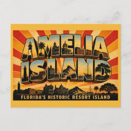 Amelia Island Florida Historisch Resort Eiland Briefkaart