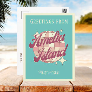Amelia Island Florida Nassau County retro Briefkaa Briefkaart