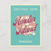 Amelia Island Florida Nassau County retro Briefkaa Briefkaart (Voorkant)