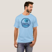 Amelia Island Florida Palm Tree Vogels T-shirt (Voorkant volledig)