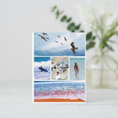 Amelia Island Florida Seascape Briefkaart Foto (Staand voorkant)