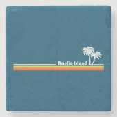 Amelia Island Florida Stenen Onderzetter (Voorkant)