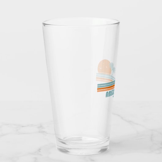 Amelia Island Florida Sun Palm Trees Glas (Rechts)