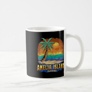 Amelia Island Florida Vintage noodlijdend souvenir Koffiemok
