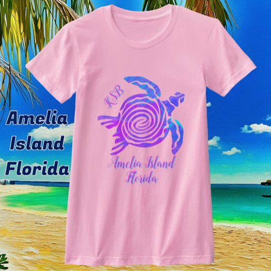 Amelia Island Florida Zeeschildpad T-Shirt