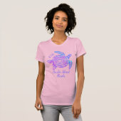 Amelia Island Florida Zeeschildpad T-Shirt (Voorkant volledig)
