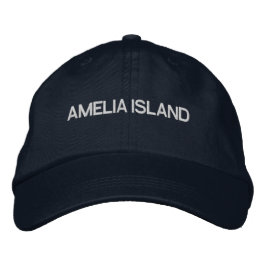 Amelia Island Geborduurde Florida Honkbalpet Pet