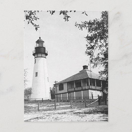 Amelia Island Lighthouse Briefkaart (Voorkant)