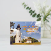 Amelia Island Lighthouse, Briefkaart van Florida (Staand voorkant)