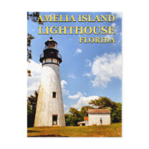 Amelia Island Lighthouse, Briefkaart van Florida