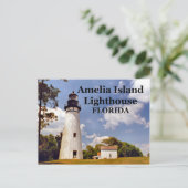 Amelia Island Lighthouse, Briefkaart van Florida (Staand voorkant)