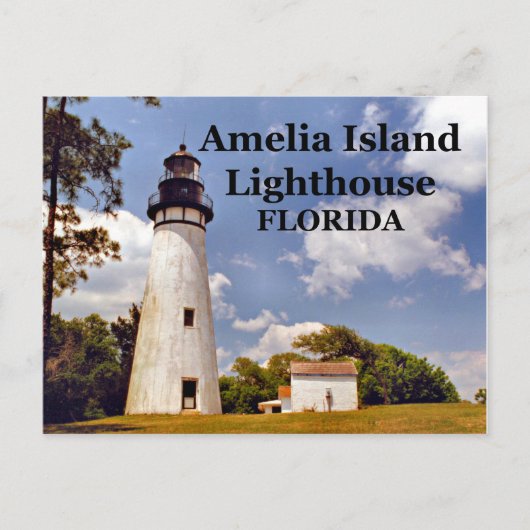 Amelia Island Lighthouse, Briefkaart van Florida (Voorkant)