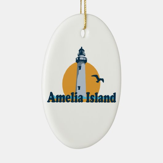 Amelia Island - Lighthouse Design. Keramisch Ornament (Rechts)