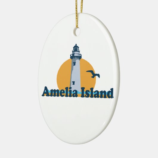 Amelia Island - Lighthouse Design. Keramisch Ornament (Links)