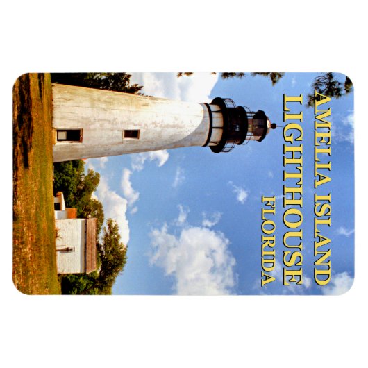 Amelia Island Lighthouse, Florida Flexi Magnet Magneet (Horizontaal)