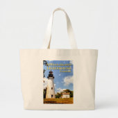Amelia Island Lighthouse, Florida Jumbo Canvas tas (Voorkant)