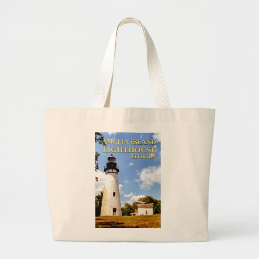 Amelia Island Lighthouse, Florida Jumbo Canvas tas (Voorkant)