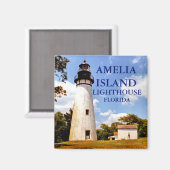 Amelia Island Lighthouse, Florida Magnet (Voorkant / Achterkant)