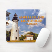 Amelia Island Lighthouse, Florida Mousepad Muismat (Met muis)