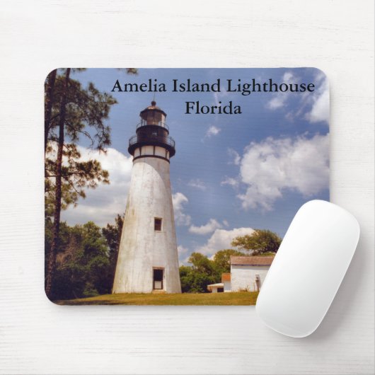 Amelia Island Lighthouse, Florida Mousepad Muismat (Met muis)
