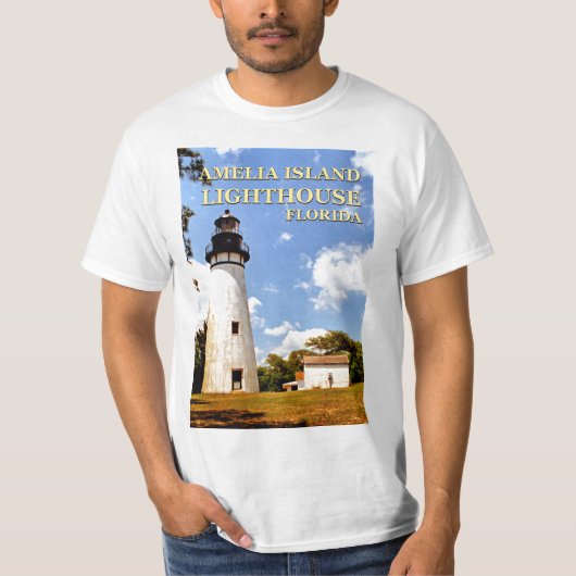 Amelia Island Lighthouse, Florida T-Shirt (Voorkant)