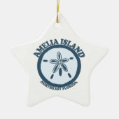 Amelia Island - Sand Dollar. Keramisch Ornament (Voorkant)