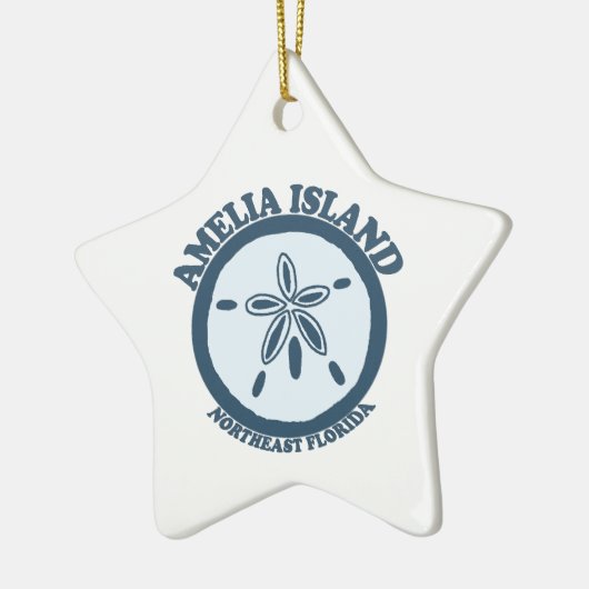 Amelia Island - Sand Dollar. Keramisch Ornament (Links)