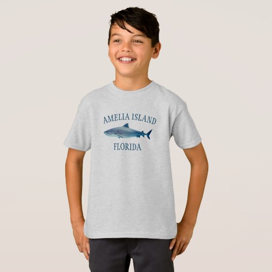 Amelia Island Shark Kind T-shirt (Voorkant volledig)