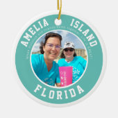 Amelia Island Vacation keramische keramische versi Keramisch Ornament (Voorkant)