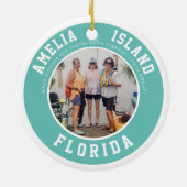 Amelia Island Vacation keramische keramische versi Keramisch Ornament (Achterkant)