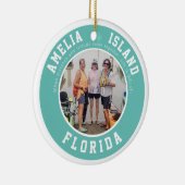 Amelia Island Vacking Kerstmis Keramisch Ornament (Rechts)