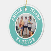 Amelia Island Vacking Kerstmis Keramisch Ornament (Links)