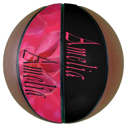 Amelia, meisjesnaam, Logo, Regelgrootte Basketball Mini Basketbal (Verticaal)