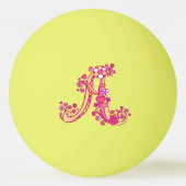Amelia, monogram meisjes, betekent doodle kunst pingpongbal (Voorkant)