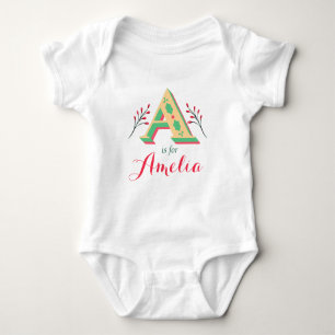 Amelia Naam Baby Meisjes Onthullen Een Pasgeboren Romper