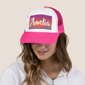 Amelia Naam Pet Sunset Ombre Zomer Custom Pet (In situ)