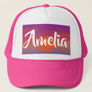 Amelia Naam Pet Sunset Ombre Zomer Custom Pet