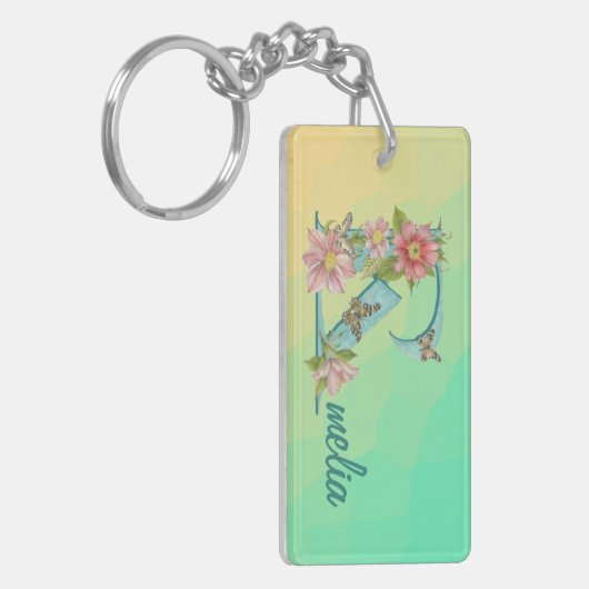 Amelia naam Sleutelhanger (Voorkant Links)